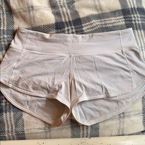 white lululemon shorts